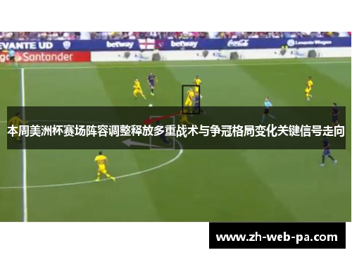 本周美洲杯赛场阵容调整释放多重战术与争冠格局变化关键信号走向 本周美洲杯赛场阵容调整释放多重战术与争冠格局变化关键信号走向
